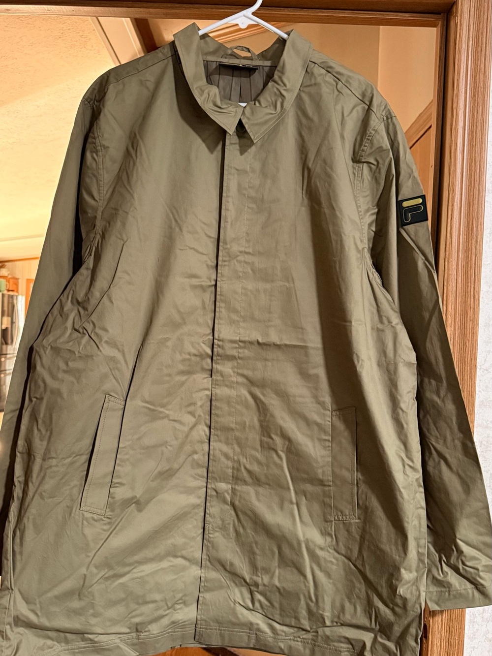 FILA Olive Green Lightweight Trench Coat